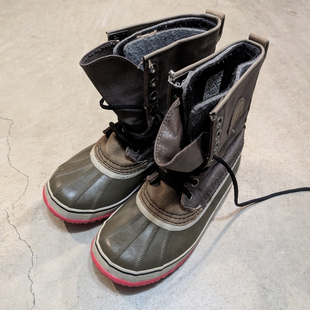 Sorel 1964 Premium CVS NL1717 Boots Women's 8 Lace Up - Picture 1 of 9